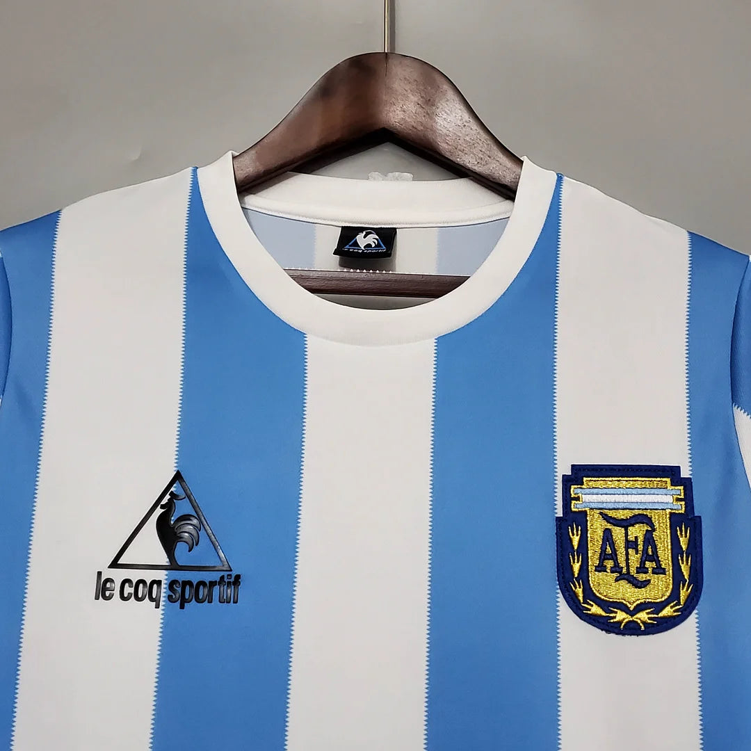 Argentina 1986 Retro Home Soccer Jersey